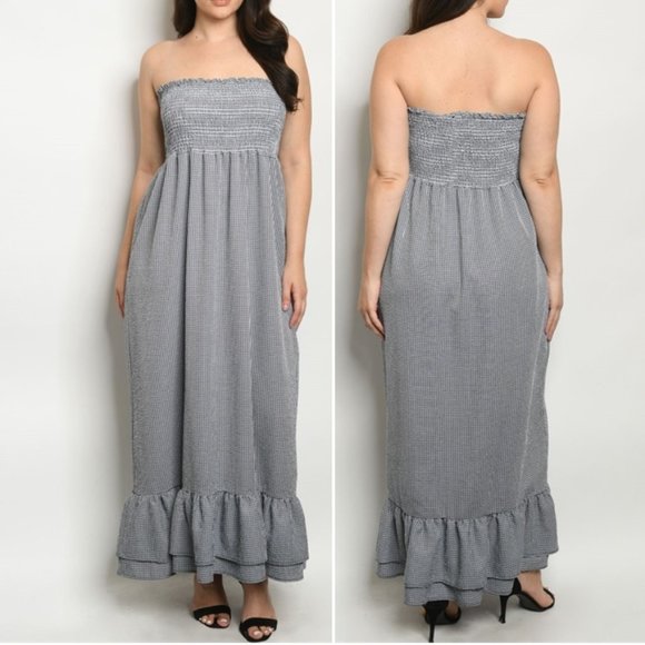 Navy maxi dress - Picture 1 of 8